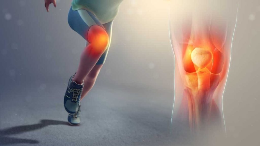 An Illustration of a runner with joint pain