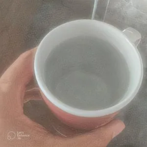 cup with water