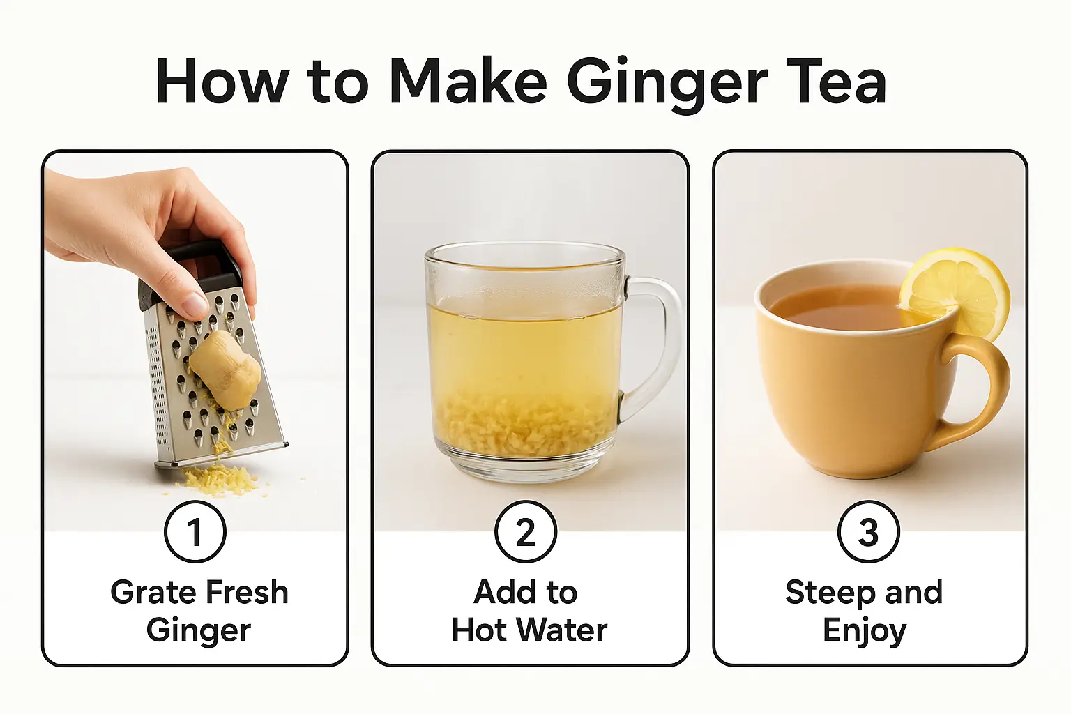 How to make ginger tea for indigestion in 3 simple steps