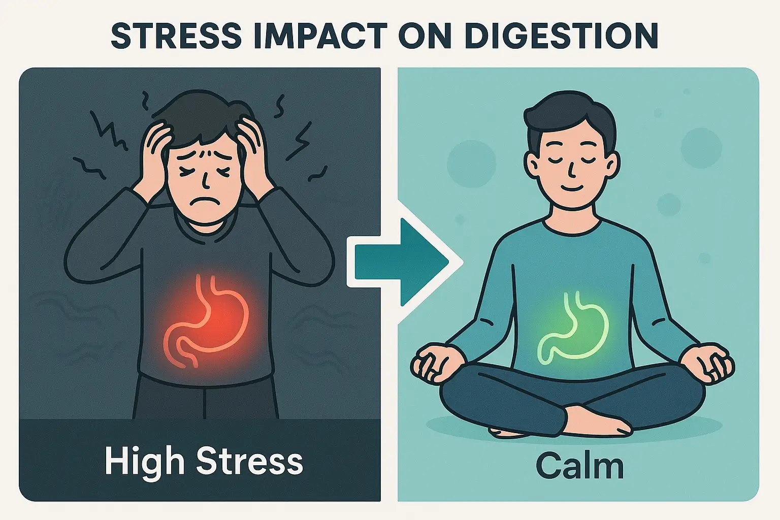 How stress affects digestion and relaxation techniques for relief