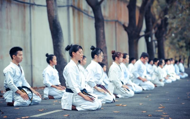 karate students