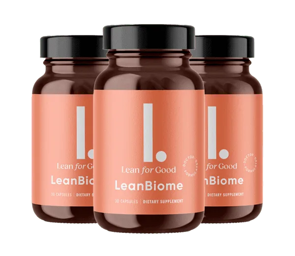 3 Bottles of LeanBiome supplement
