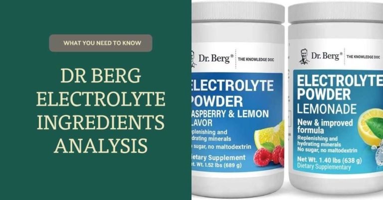 Analysis Of Dr Berg Electrolyte Powder Ingredients