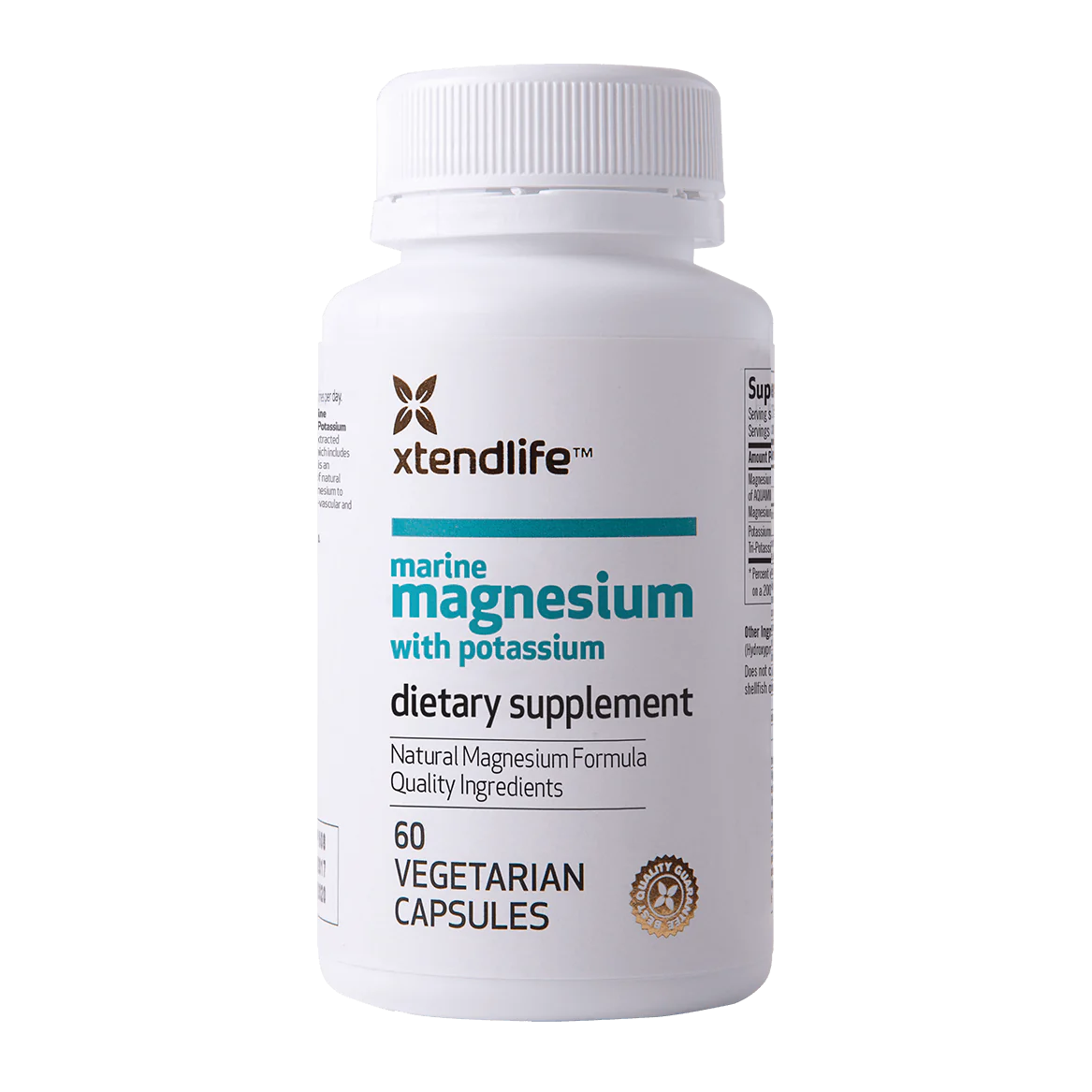 A Bottle of Marine Magnesium with Potassium by Xtend Life Supplements