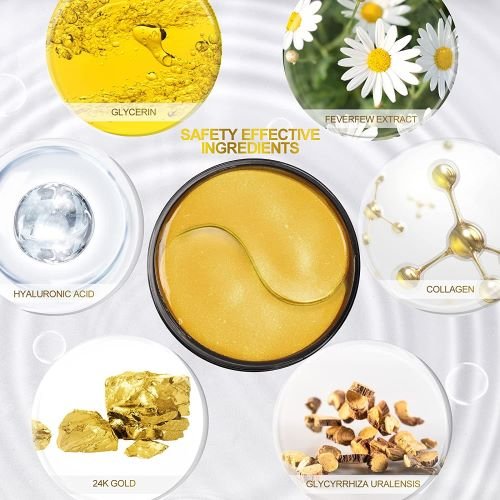 FIVEWAN 24k Gold Under Eye Patches Ingredients