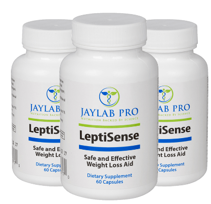 LeptiSense Weight Loss Supplement image of three bottles