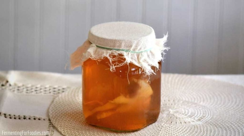 A Jar with Kombucha