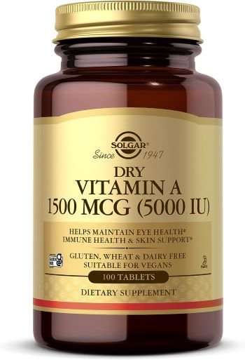 Solgar Vitamin A Bottle