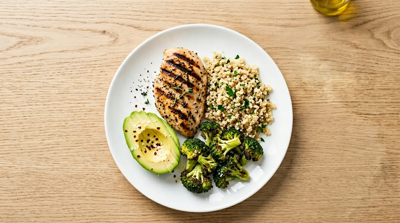 Protein-focused meal for women supporting arm toning workouts