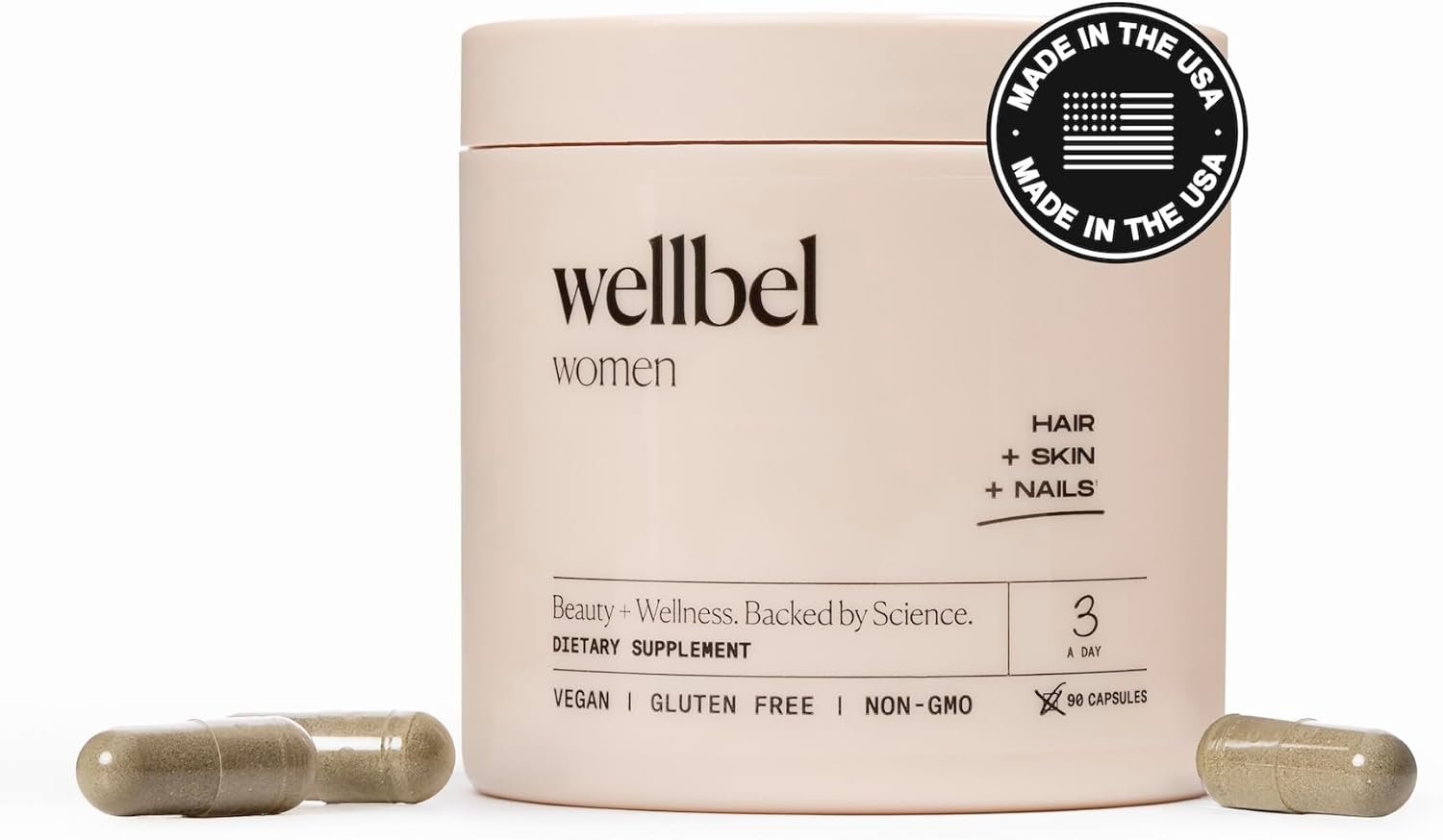Wellbel Women vegan hair growth supplement